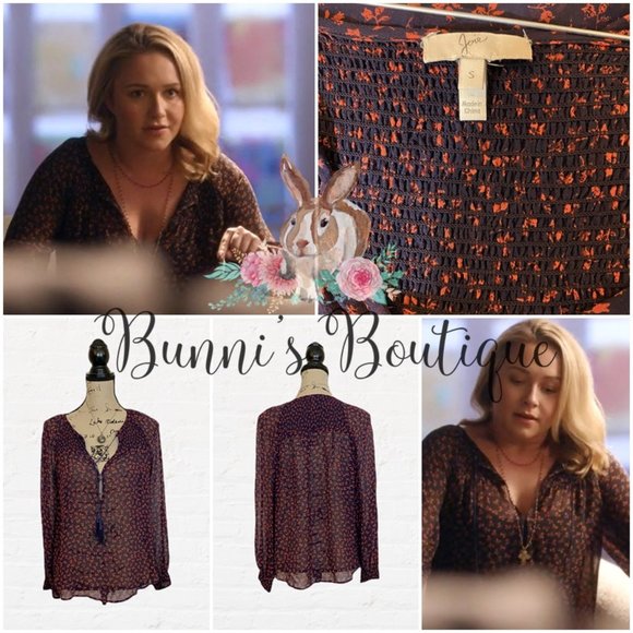 Juliette Barnes' Joie Vivette Peasant Blouse - Picture 6 of 7